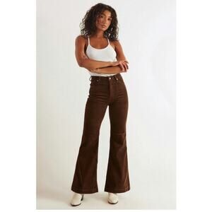 Rollas East Coast Flare Chocolate Brown Size 28
